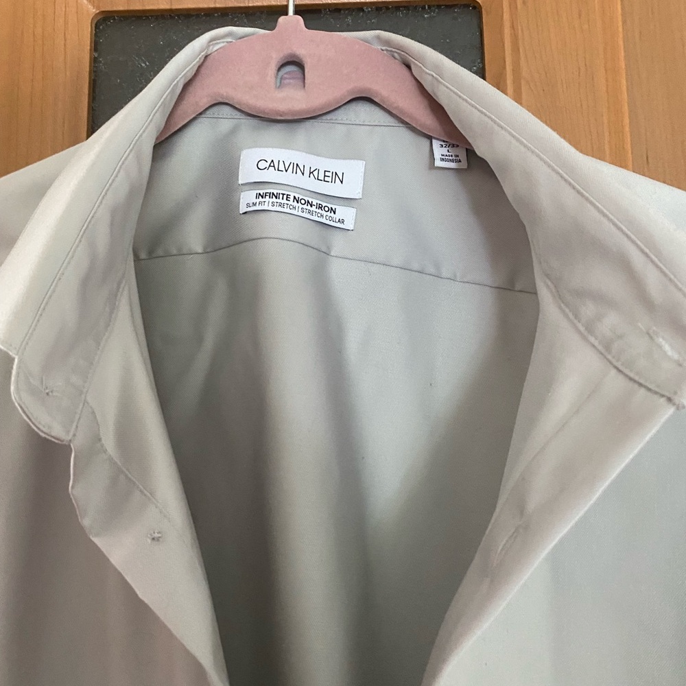 Gray size large Calvin Klein dress shirt